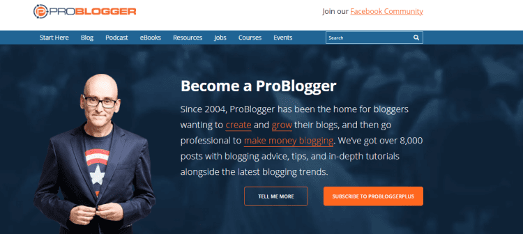  Image of Problogger website