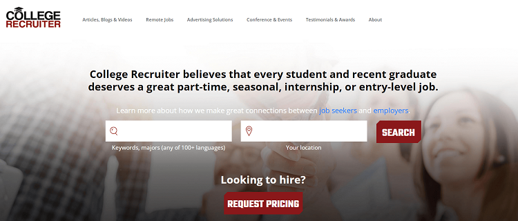 College Recruiter – Best Freelance Website For Students
