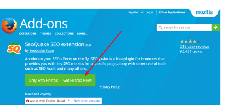 Download SEOquake For Firefox