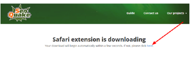 Download SEOquake For Safari