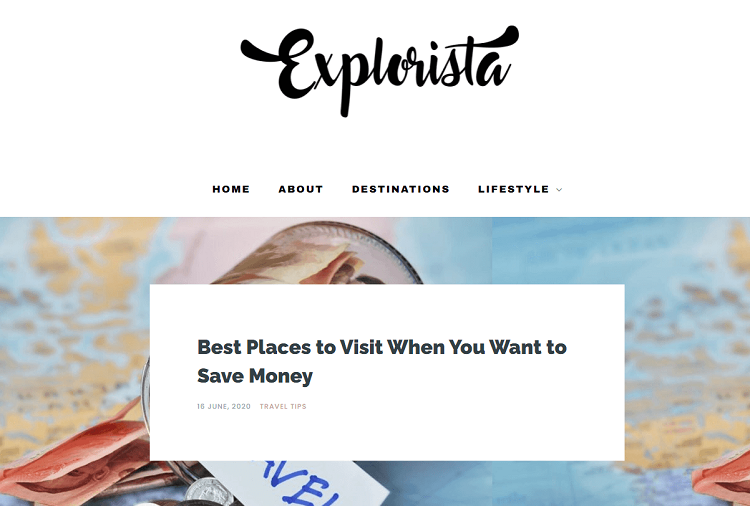 This is Explorista travel blog.