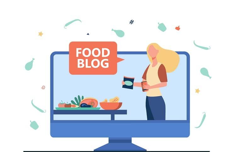 People visit a food blog