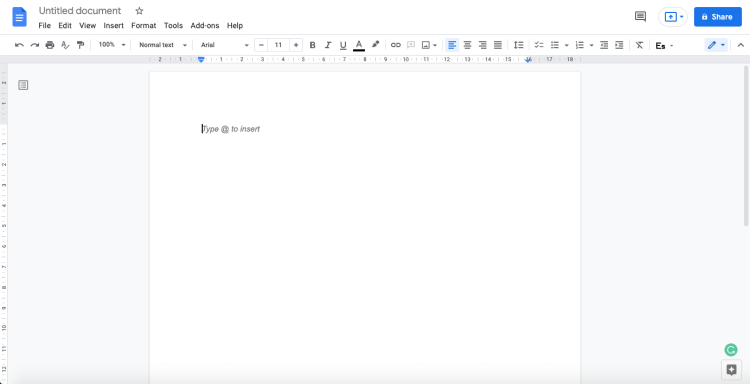 Best content marketing tool: Google Docs