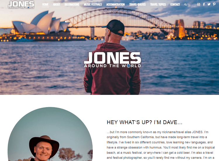 This is Jones Around The World travel blog.