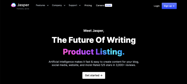 Best content marketing tool: Jasper