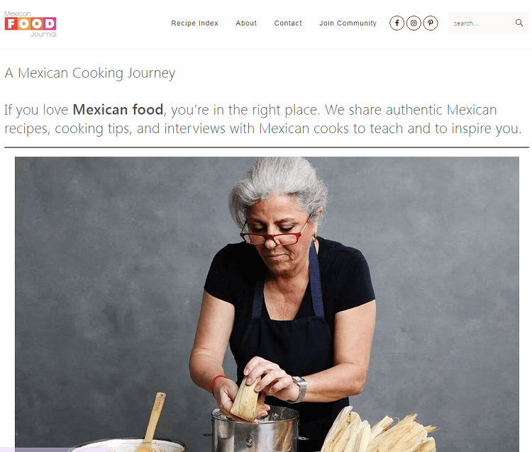 Instead of commercialized recipes, the Mexican Food Journal offers real family recipes that taste like the real Mexico! The blog offers a range of recipes in all areas of traditional Mexican cooking.
