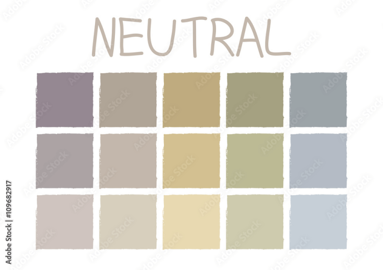 Neutral color palettes