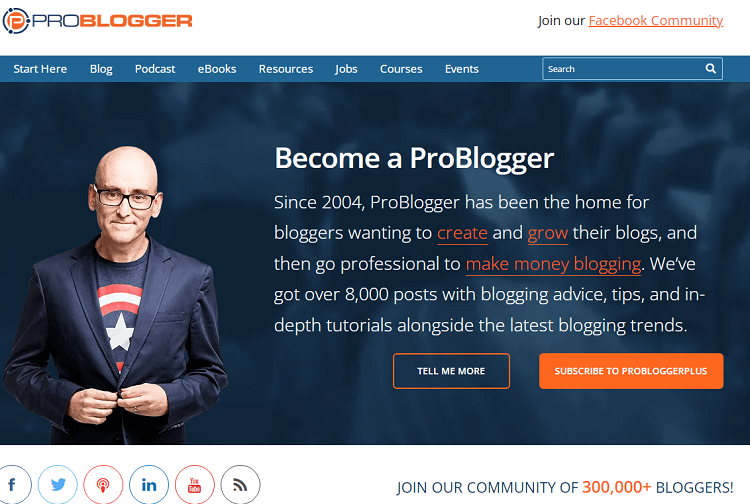 Problogger will help you to set up your blog on a free blogging platform and manage it so that it will quickly start to generate income for you.