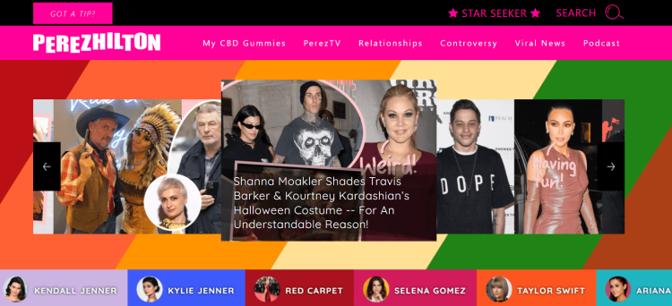 Perez Hilton Best Celebrity Lifestyle Blog