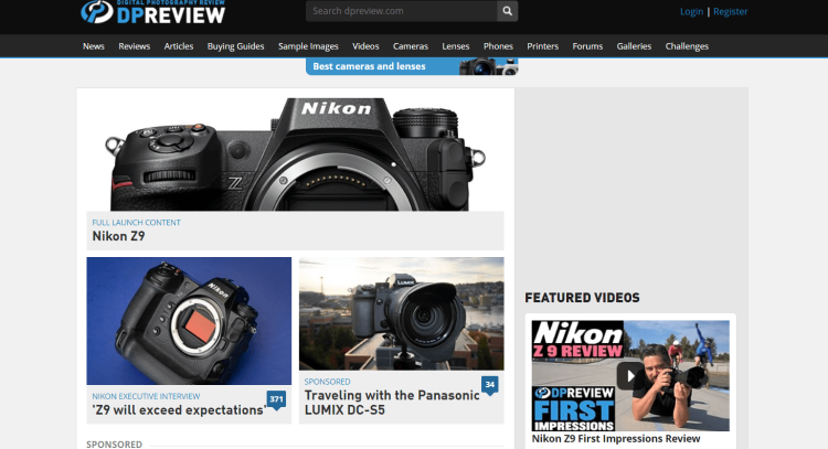 Photography Blogs. DP Review - Best Gear Reviews Blog