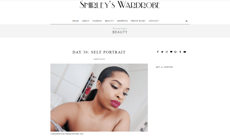 Shirley’s Wardrobe Best Popular Beauty Blog