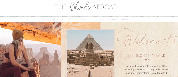 This is The Blonde Abroad travel blog.