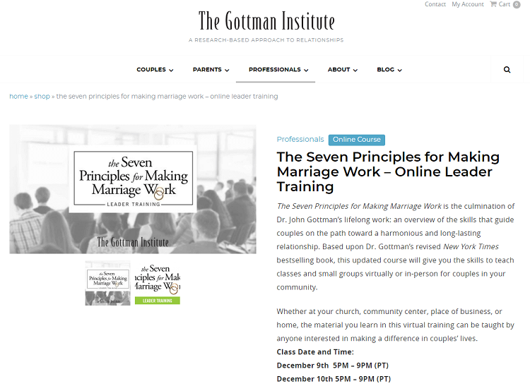 The Gottman Institute is a very professional, research-backed blog about psychology that is run by Drs. John and Julie Gottman work as researchers and clinical psychologists.