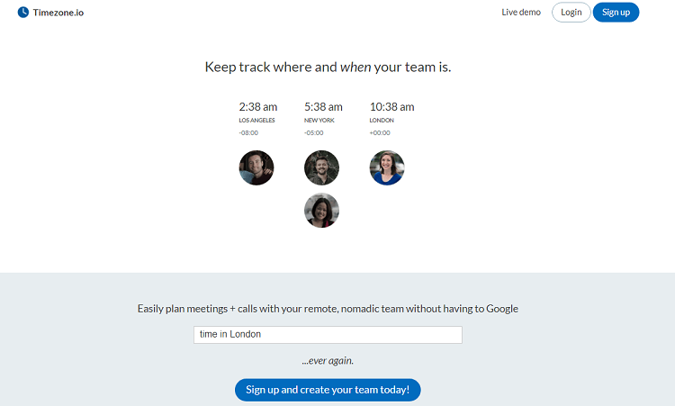 Timezone.io - Best Tool for Managing Remote Teams