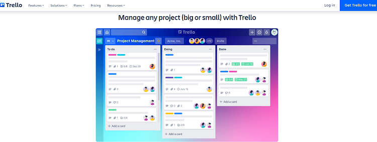 Remote work tools - Trello - Best Remote Project Management Software