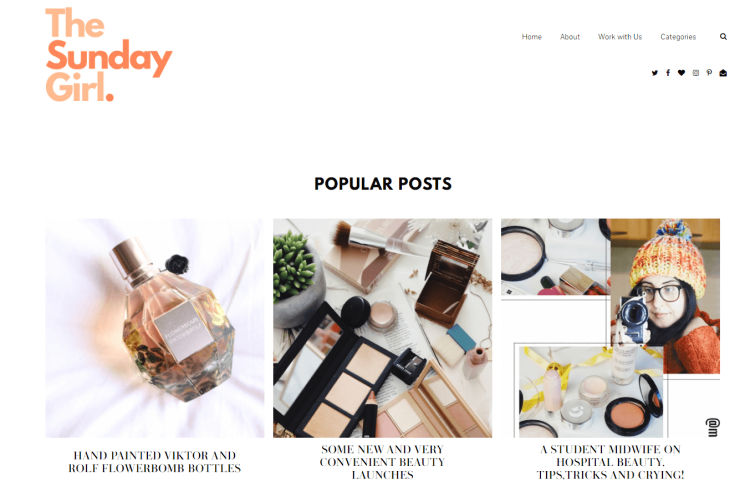 The Sunday Girl Best Beauty and Skincare Blog