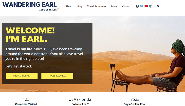 This is Wandering Earl travel blog.
