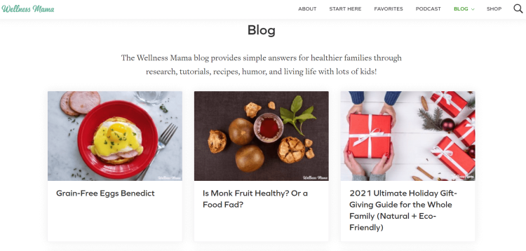 Wellness Mama Best Mom Lifestyle Blog