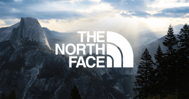 White in Color Psychology - The North Face logo.