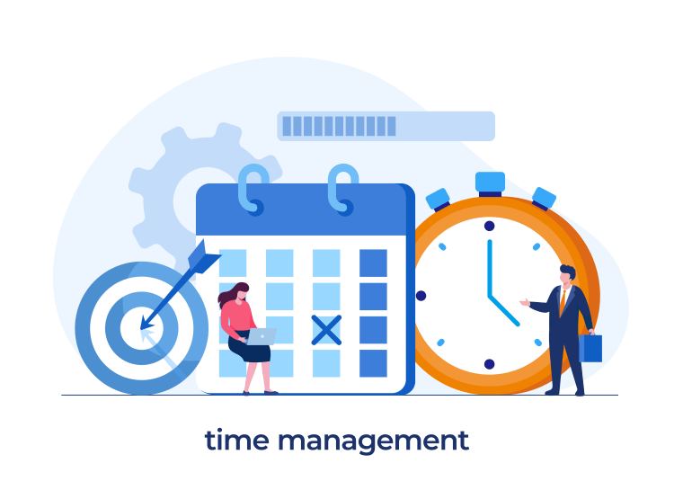 Time management concept and hacks