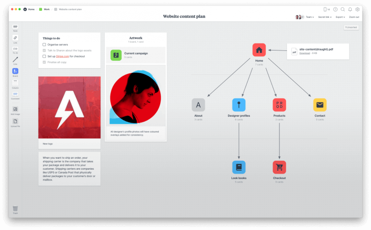 Milanote tool for nonprofits