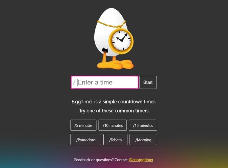 Egg Timer tool for nonprofits