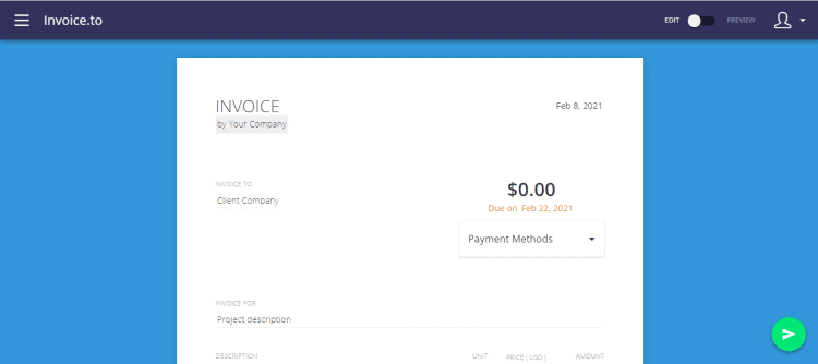 Invoice.to tool for nonprofits