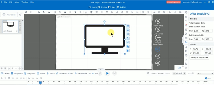 This is Animiz whiteboard animation software.