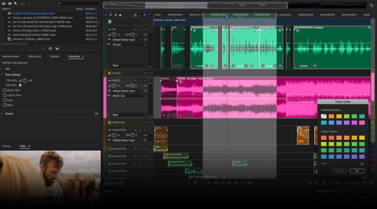 Audio Editing Software. Adobe Audition