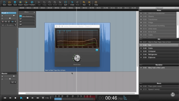 Audio Editing Software, Hindenburg Journalist Pro interface.