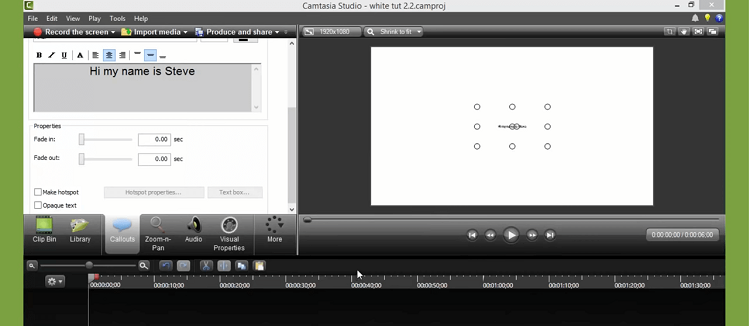This is Camtasia whiteboard animation software.