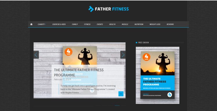 Personal Fitness and Health Blog , Father Fitness page offering the ultimate father fitness programme.