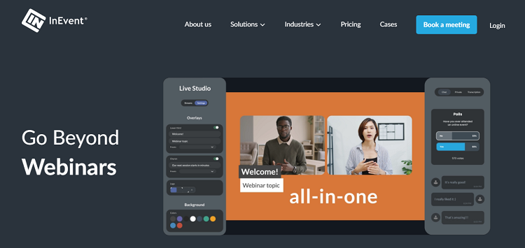 InEvent – The Best Webinar Software for Real-Time Editing