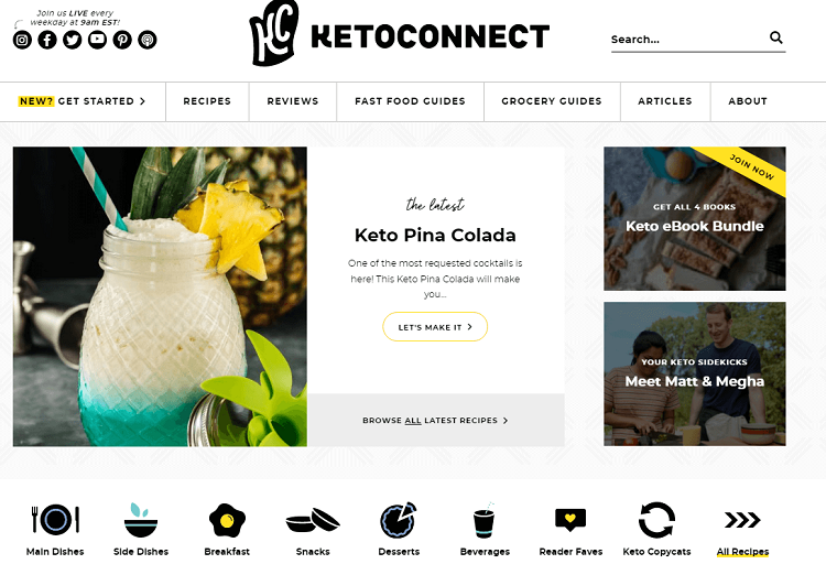 Created by Matt and Megha, Keto Connect is a collection of original recipes and advice for people on the ketogenic diet.