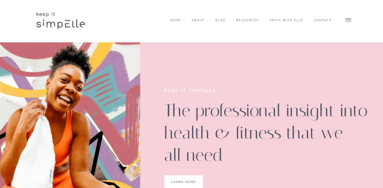Female Health and Fitness Blog, Keep it SimpELLE with proffessional insight into health and fitness offer opening the page.