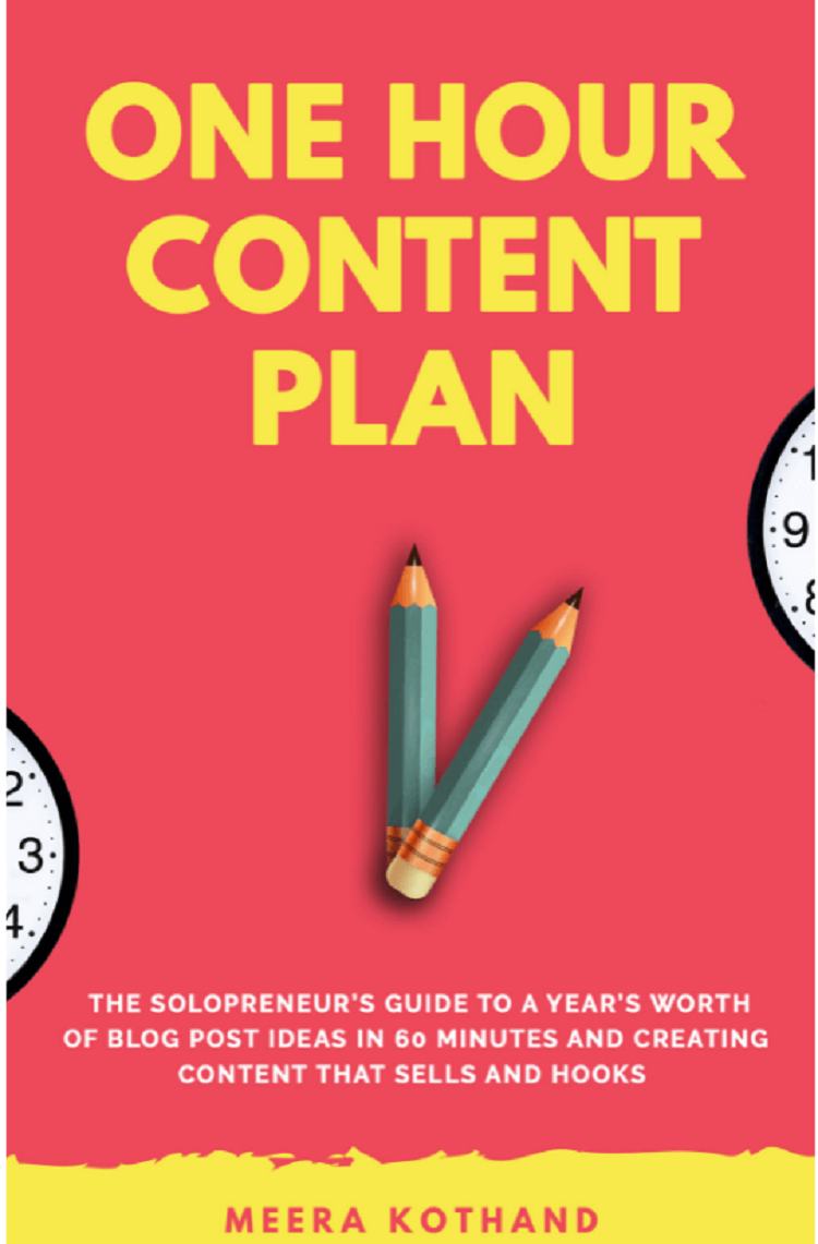 One Hour Content Plan by Meera Kothland – Best Book for Content Writing