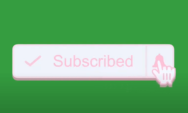 Add Your Text on Pink Subscribe buttons