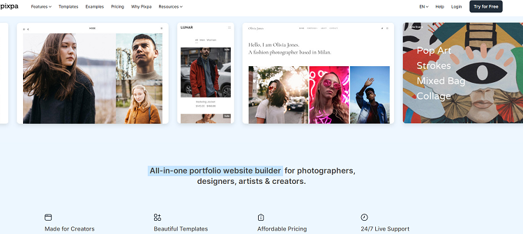 Pixpa – All-in-one Website Builder for Photographers, Creators, and Businesses