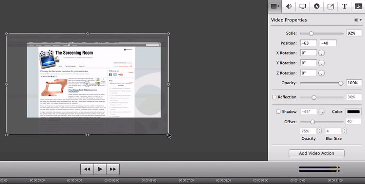Setting the canvas size before you get started will help you see exactly how the button will look on your video.