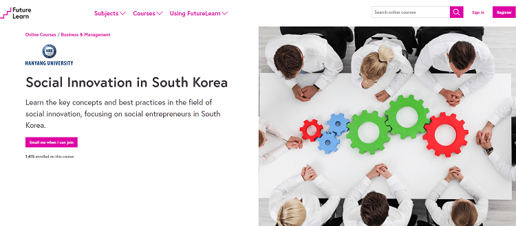 Social Innovation in South Korea Top Entrepreneurship Course for Social Activists