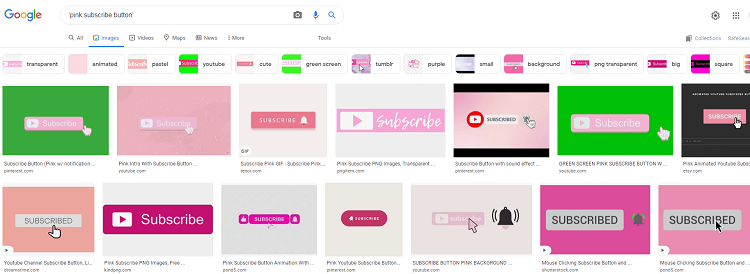 The first step to adding a pink subscribe button to your YouTube videos is to find a button you like the style of.
