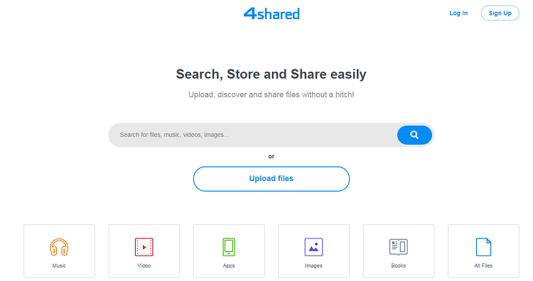 4shared is a popular file hosting website that offers the ability to store files in a cloud and access them using different devices.