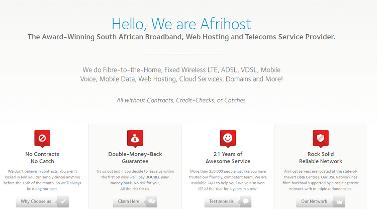 Afrihost is a South African ISP (Internet Service Provider).