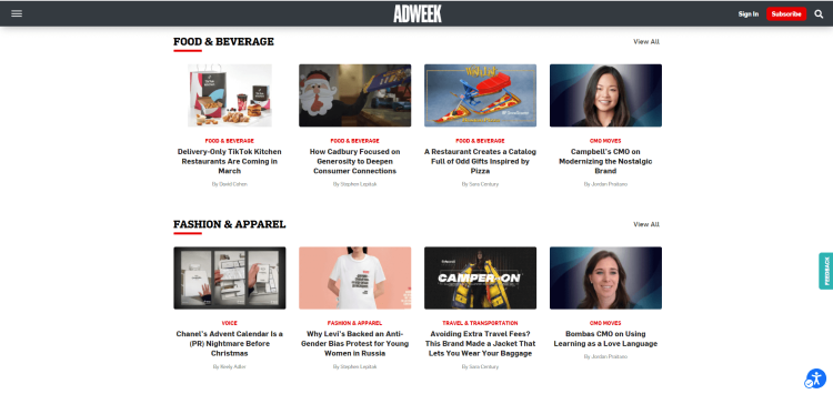 Best Marketing Blog, Adweek.