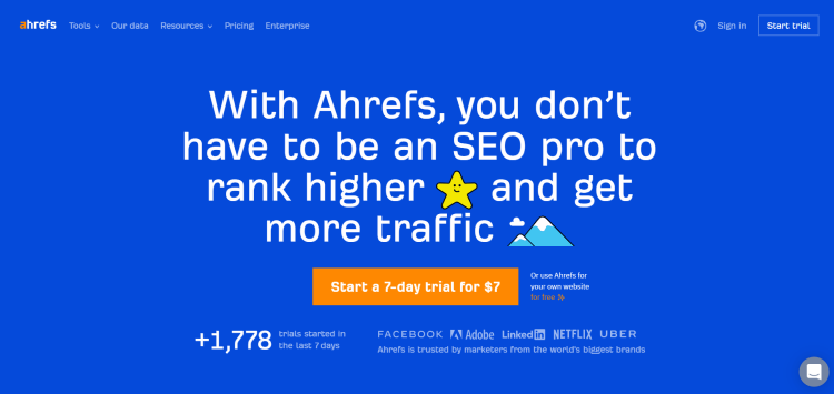 Best Marketing Blog, Ahrefs.