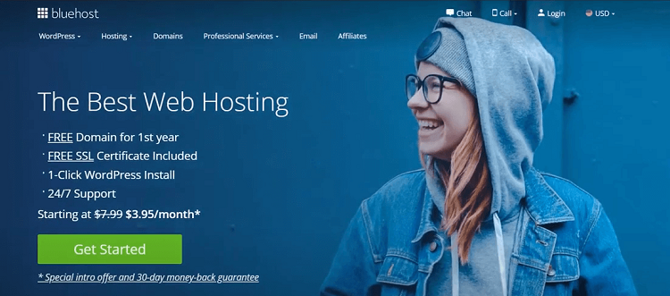 Bluehost is one of the 20 biggest names in the web hosting industry. It is a US-based web hosting provider founded in 2003.