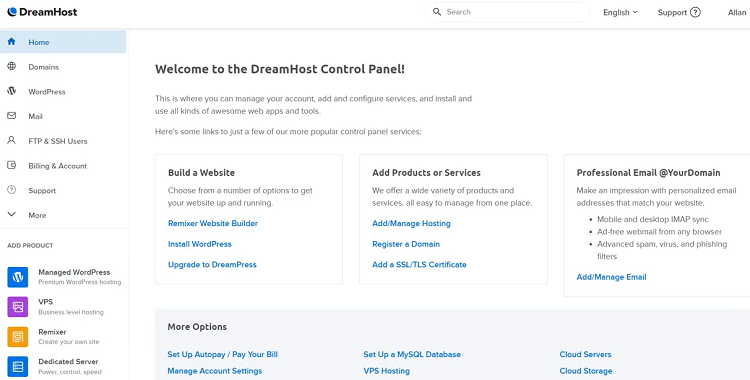 DreamHost is a Los Angeles-based web hosting provider and domain registrar with over 400,000 customers worldwide.