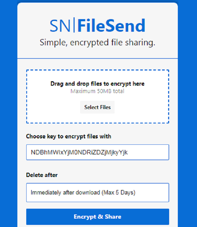 FileSend is an unconventional file-sharing service.