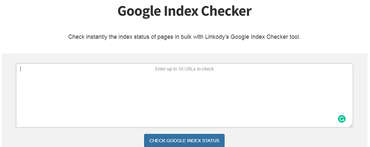 The backlink checker feature automatically integrates your Google Index. Google Index Checker can be accessed on the site with, or without an account.