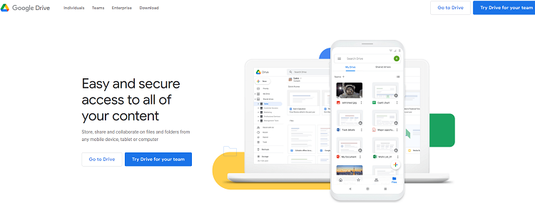 Google Drive is the most popular cloud storage service that offers free storage space.